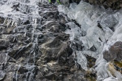 While there is a lot of ice, much of the early portion in the chimney is not super thick.