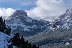 During this view a climber at the parking lot about 1/4 mile away was playing some soft jazz on a flugelhorn.  It was a wonderful sound in a wonderful place, gently echoing in the narrow valley.  A great memory of the 2019 Bozeman Ice Fest.